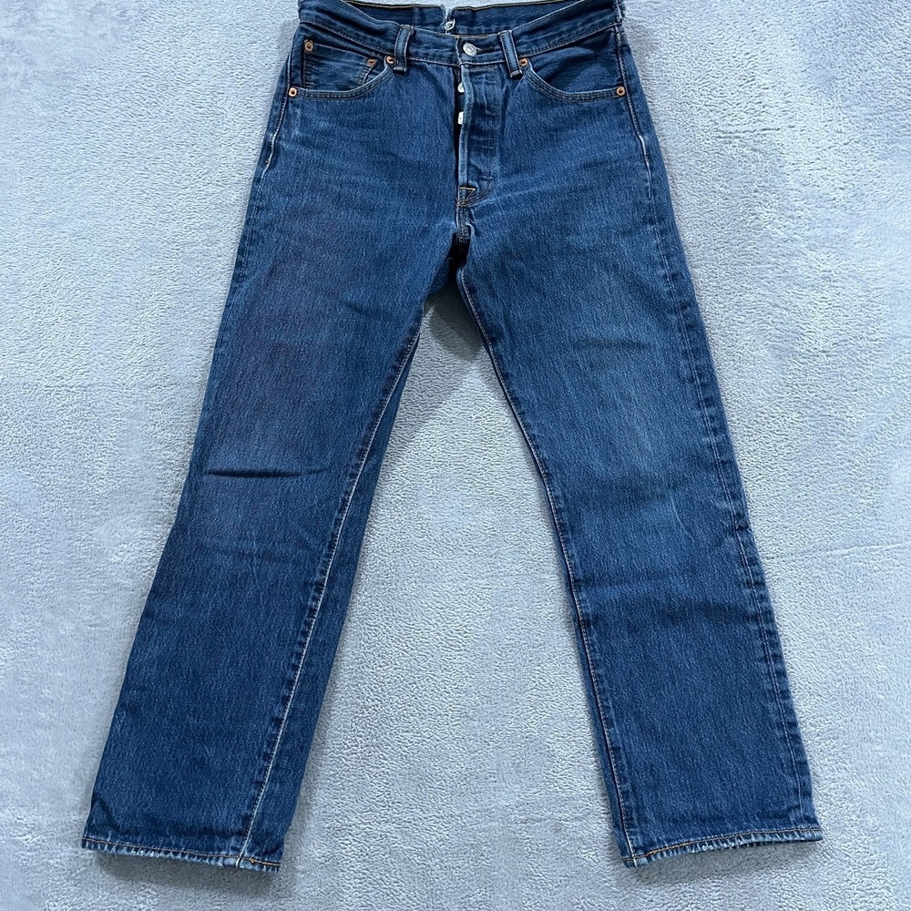 Levis 501xx‎ Jeans Mens 30x30 (fit 28x27) Blue Original Fit Straight Denim Y2K